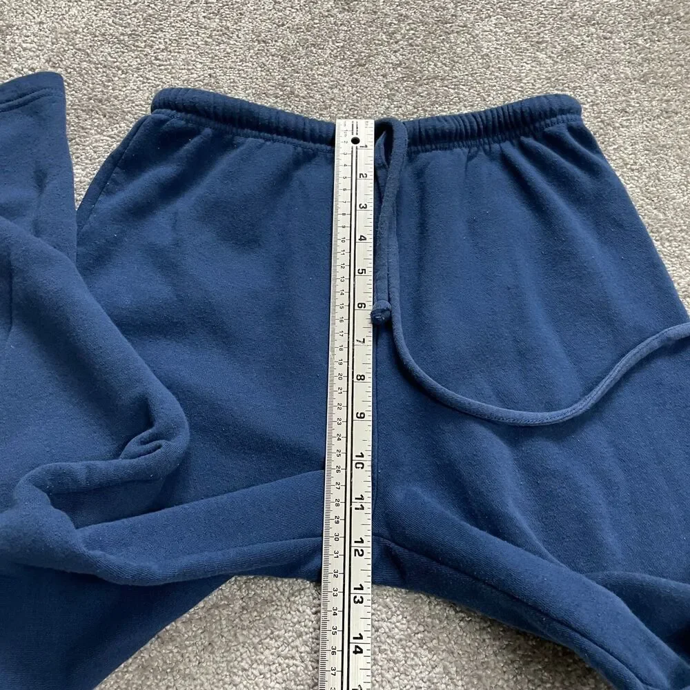 Blair Sweatpants Womens Medium Blue 26x28 Straight Leg Soft Elastic Waist Ladies